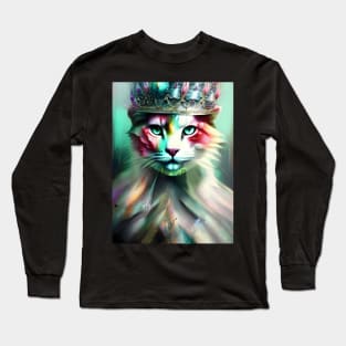 Royal Cat - Modern digital art Long Sleeve T-Shirt